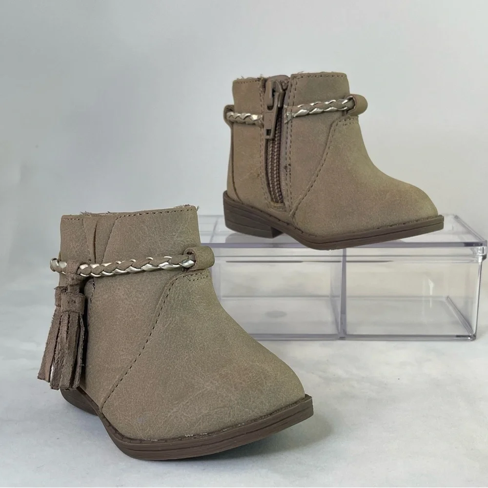 Wonder Nation Fashion Cowboy Boot (Infant Girls) color taupe size 2